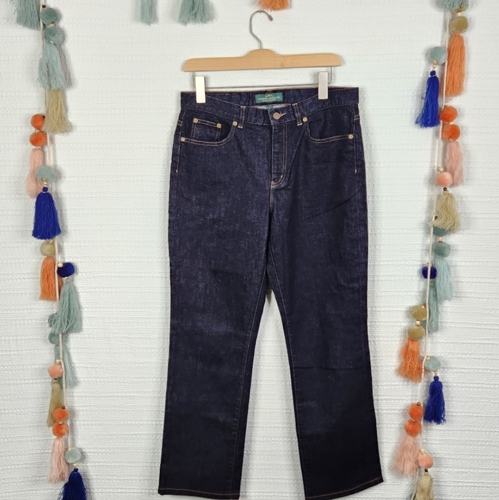 Lauren Ralph Lauren Dark Blue Straight Leg Jeans